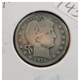 1916-D BARBER QUARTER