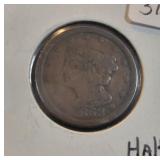 1853 HALF CENT