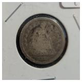 1857 SEATED LIBERTY DIME