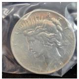 1922-D PEACE SILVER DOLLAR