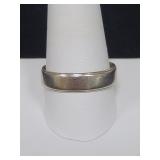 14K WHITE GOLD BAND - SIZE: 12 - 4.6 GRAMS