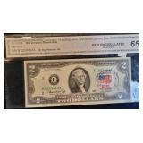 SERIES 1976 BICENTENNIAL GREEN SEAL $2