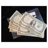 LOT OF (10) 1935 SILVER CERTIFICATES