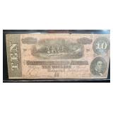 1864 CONFEDERATE $10