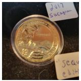 2017 SACAGAWEA DOLLAR WITH "SEQUOYAH"