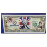 SERIES 2003-A PRINCESS DIANA U.S. $2 BILL - COA