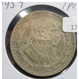 1957 MEXICO SILVER PESO