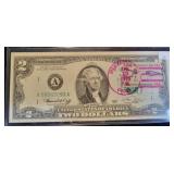 SERIES 1976 BICENTENNIAL GREEN SEAL $2