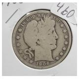 1906-D BARBER HALF DOLLAR