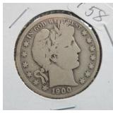 1900-S BARBER HALF DOLLAR