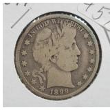 1899 BARBER HALF DOLLAR