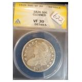 1826 50 CENT ANACS - UF30