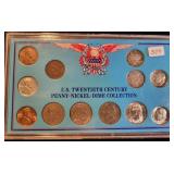 US 20TH CENTURY PENNY-NICKEL-DIME