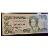 1974 BAHAMAS ONE DOLLAR