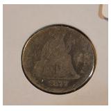 1877-CC SEATED LIBERTY DIME