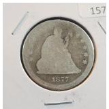 1877 SEATED LIBERTY QUARTER