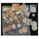 ASSORTED MEDALS, COINS, FAKES, ETC.