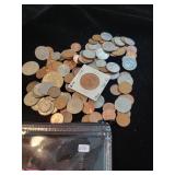 ASSORTED LOOSE FOREIGN COINS - MOSTLY CANADIAN