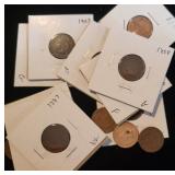 (15) ASSORTED INDIAN HEAD CENTS