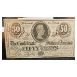 1864 CONFEDERATE 50 CENTS
