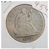 1877 SEATED LIBERTY HALF