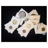 LOT OF (17) ASSORTED VINTAGE FOREIGN COINS
