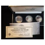 U.S. COMM HALF DOLLAR COLLECTION 3 COINS