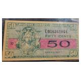 SERIES 521 FIFTY CENT MILITARY PAYMENT