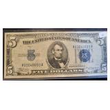 SERIES 1934-A $5 SILVER CERTIFICATE (NICE