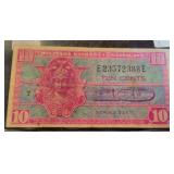 SERIES 521 TEN CENT MILITARY PAYMENT