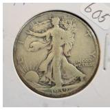 1939 S WALKING LIBERTY 50 CENT