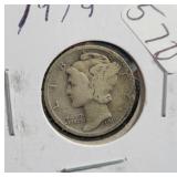 1919 MERCURY DIME