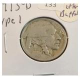 1913-D TYPE 1 BUFFALO NICKEL