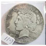 1921 PEACE DOLLAR - SEMI KEY