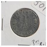 1940-A GERMAN 3RD REICH 10 PFENNIG