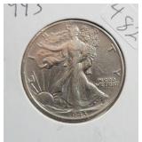 1943 WALKING LIBERTY HALF DOLLAR
