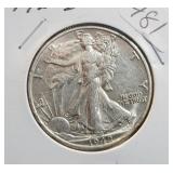 1942-D WALKING LIBERTY HALF DOLLAR