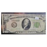 1928-B LIGHT GREEN SEAL $10