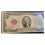 SERIES 1928-F RED SEAL $2 (NICE CONDITION)