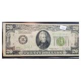 1928-B LIGHT GREEN SEAL $20