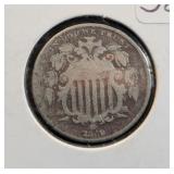 1869 SHIELD NICKEL