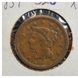1851 LARGE CENT