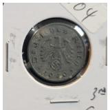 1940-F GERMAN 3RD REICH 5 PFENNIG