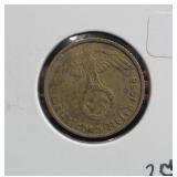 1935-D GERMAN 3RD REICH 5 PFENNIG