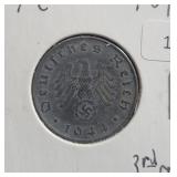 1944-E GERMAN 3RD REICH 10 PFENNIG