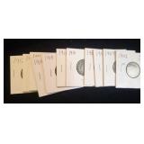 LOT OF (11) ASSORTED V NICKELS