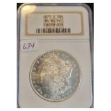 1879-S MORGAN SILVER DOLLAR - NGC GRADED: MS64PL