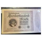 1923 GERMAN 100,000 MARKS