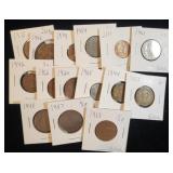 LOT OF (15) VINTAGE BRITISH COINS