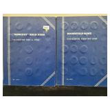 2 PARTIAL DIME BOOKS: MERCURY & ROOSEVELT